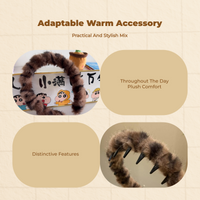 Plush headband for makeup, spa use