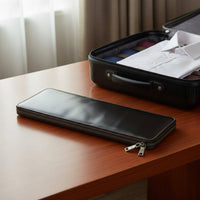 Travel Tie Case Portable Leather Tie Case Long-Lasting for Business Travelers