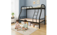 Space-Saving Bunk Bed Frame Metal Bunk Bed Sturdy Furniture Heavy-Duty for Children, Students, Shared Bedroom, Dorm Room