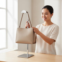 Handbag Display Stand Modern Design Metal Bag Display Rack Purse Hanger Stand Space-Saving Metal Purse Holder Easy Assembly