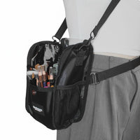 Makeup Artist Bag Removable Dividers Wearable Makeup Brush Holder Easy to Clean Cosmetic Pouch for on Set