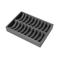 Bangle Organizer Tray with Grooves Rectangular for Showrooms, Jewelers