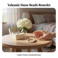 Lava Stone Bead Bracelet Sentimental Gift Natural Stone Bracelet Handmade