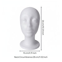 Foam Wig Head Lightweight Wig Display mannequin Head Beauty Accessory for Cosplay Users
