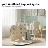spine Support Floor Seat Ergonomic Design Adjustable Japanese-design floor mat Chair for Living Room
