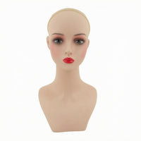Hairpiece Display Head Glossy Finish Mannequin Display Head Bust Sturdy