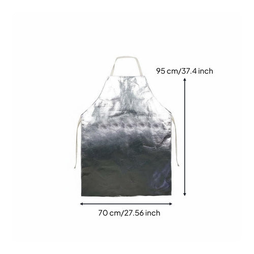 Aluminum Foil Apron Easy to Wear Shielding Clothing for Metal Joining