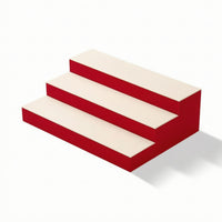 Three-Tier Display Riser Compact Stepped Display Stand Easy to Clean for Counter