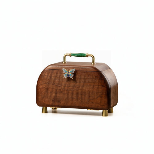 Jewelry Storage Box with Mirror Decorative for Dressing Table, Vanity