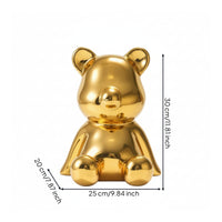 Bear Mannequin Reflective Bear Display Model Easy to Clean for Photo