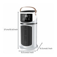 Cools & Humidifies Misting Desk Fan 8 Hour Timer Desktop Water Cooling Fan LED Nightlight for Office Workers, Students, Bedroom, Dorm Room