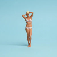 Bikini Woman Figurine Hand-Painted Standing Woman Model for Dioramas, Collectors