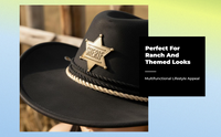 Sun Hat, Wide Brim Cowboy, UPF 50+ for Outdoors