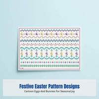Easter Glow Oval Temporary Skin Decal Stickers, Holiday Party Decoration, Waterproof, Random Design
