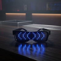 Bluetooth Glowing Glasses USB Rechargeable LED Glasses Multiple Display Modes