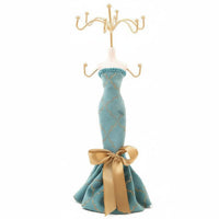 Peacock Blue Jewelry Holder Great Gift Idea Necklace Hanger Rack Multi-Function