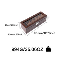 Watch Jewelry Box PU Leather Storage Container Soft Inner Lining