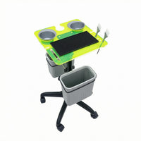 Salon Trolley Cart Cup Holders Rolling Salon Cart Side Bins for Hair Stylists