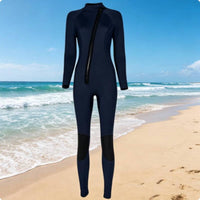 3mm Neoprene Wetsuit Jellyfish Protection Long Sleeve Wetsuit 3mm Neoprene Suit Thermal Insulation Water Sports Gear Back Zipper