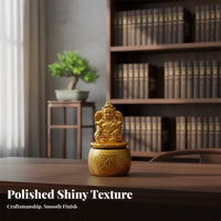 God of Wealth Statue Alloy Cai Shen Statue for Shopkeepers, Business Owners, Shop Opening, Office, Front Desk