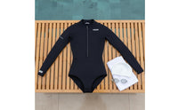Sun Protection 2mm Full Body Wetsuit Thermal Insulation Women's Full Body Wetsuit Flexible Fit Long Sleeve Diving Suit Waterproof for Surfing, Snorkeling