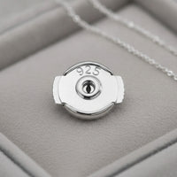 Sterling Silver Earring Backs Replacement Earring Backs with Push-on Clasp Fastener Hypoallergenic Jewelry Secure Lock for Women