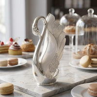 Swan Spoon Holder Metallic Finish Swan Dessert Spoon Organizer Rhinestone