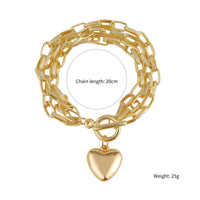Multi-Layer Chain and Pearl Bracelet Light Luxury Feel Layered Bracelet Set