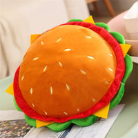 Hamburger Hat Realistic Look Burger Costume Hat Soft and Comfortable Soft Burger Headpiece for Cosplay