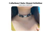 Heart Choker Lightweight Edgy Design Heart Necklace PU Leather Choker for Women, Girls, Parties, Cosplay, Concerts