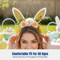 Easter Bunny Ears Headband, Cartoon, Party, Kids, Adults