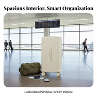 Ridged Hard-Shell Large Capacity Hardside Carry-on Long-Lasting