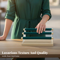 3 tiers Band Display Stand Scratch Protection fleece Band Display Rack Easy Assembly Tiered Jewelry Organizer for Product Photography