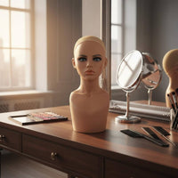 Hairpiece Head Lifelike Hairpiece Mannequin Bust Lightweight for Cosplay Sellers