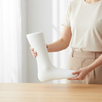 4 Pieces PVC Foot Model Flat Bottom Retail Fixture Stable Base