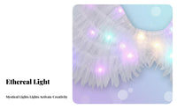 light-emitting flying creature appendages Glowing Effect illuminated accessory Colorful Lights for Girls, Kids