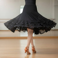360 Degree Dance Skirt Elastic Waistband Dancewear for Performers