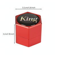 Hexagonal Billiard Chalk Container Resistant Metal Pool Chalk Case