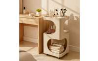 Rolling Salon Trolley Open-Frame Rolling Organizer with Shelves Multi-Purpose