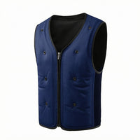 Cooling Vest Breathable Mesh Sleeveless Zip Vest Fitted for Outdoor Wear