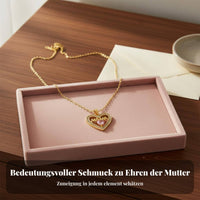 Heart Locket Necklace Mother's Day Gift Mom Heart Necklace for Wife, Girlfriend