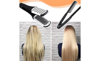 2 Pieces Detangling Boar Bristle Hair Brush Hollow Vented Design Double Sided Bristle Brush Protects Hands From Heat for Women, Salon, Home