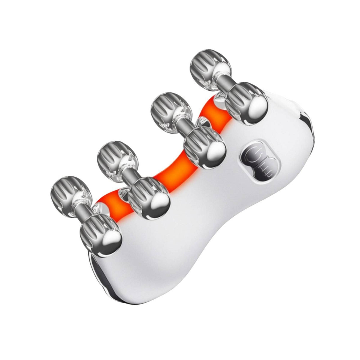 Face Massager with Rollers Vibrating Microcurrent Facial Device Ergonomic