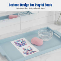 Luminous Skin Decal Sticker, Cute Creature Cat Dog, Navy, EDM, Random Pattern
