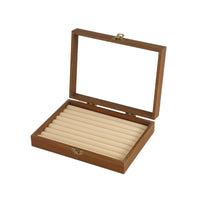 Jewelry Box with Clear Lid Compact Jewelry Storage Box Slim for Vanity