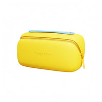 Capsule Makeup Bag Top Zipper Travel Organizer Rounded Rectangular