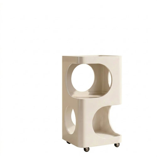 Rolling Salon Trolley Open-Frame Rolling Organizer with Shelves Multi-Purpose