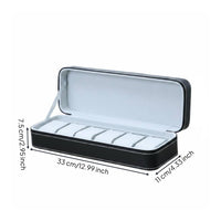 PU Leather Watch Box Easy to Carry Accessory Storage Soft Inner Soft Lining