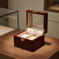 3 Compartment Watch Case Clean-Resistant 3 Compartment Watch Box Soft Interior Lining Removable Pillows