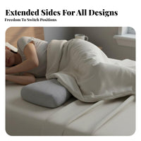 Breathable Sleeping Pillow Hypoallergenic Natural Latex Back Support Removable Washable Cover for Women, Sofa, Lounging, Car